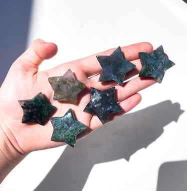 Moss Agate Star Halo Quartz